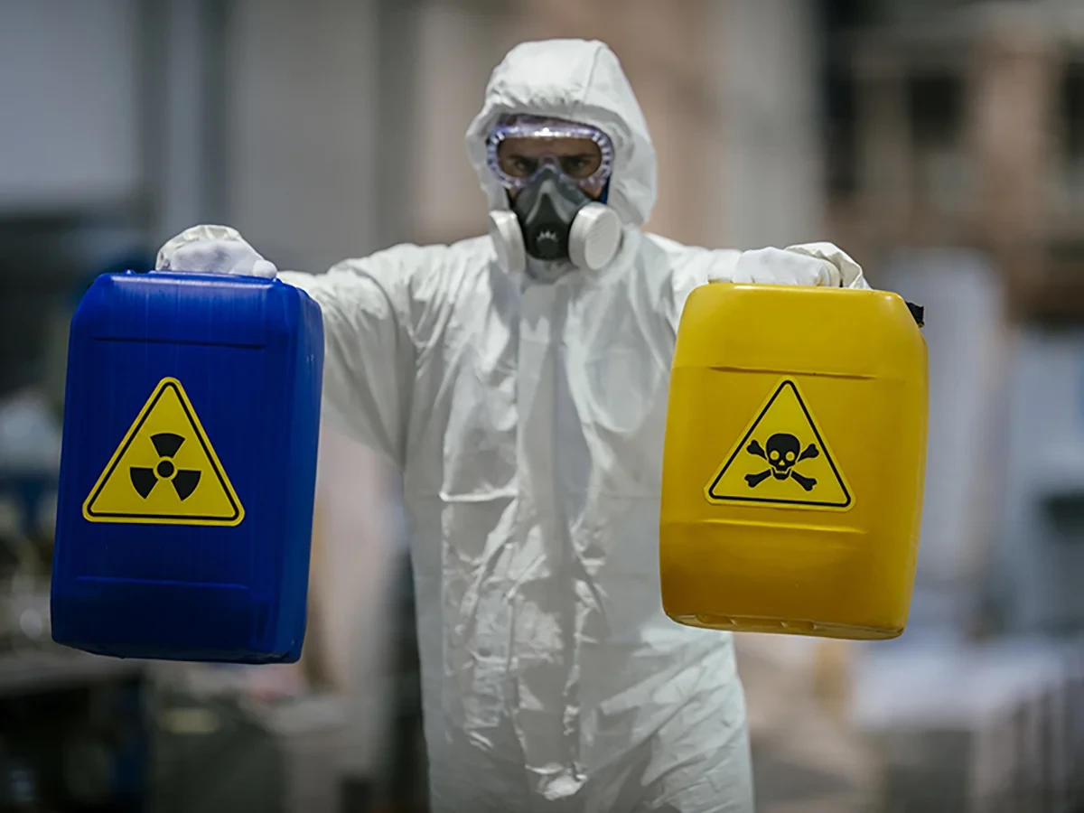 Biohazard cleanup technicians in protective equipment at a remediation scene in La Vergne, TN near 37086